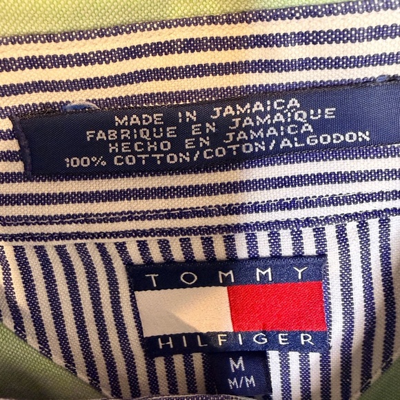 Tommy Hilfiger Men's Sage Green Casual Shirt - Picture 4 of 7